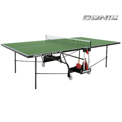 Всепогодный стол Donic Outdoor Roller 400 зеленый, с сеткой 4 мм 230294-G