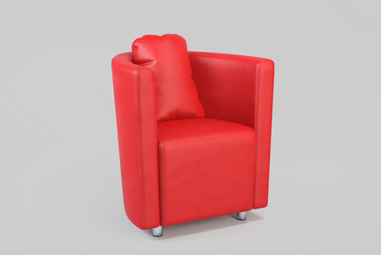 Кресло для ожидания Rumba (красный)