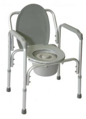 Кресло-туалет Amrus AMCB6804 облегчённое со спинкой (AMCB93)
