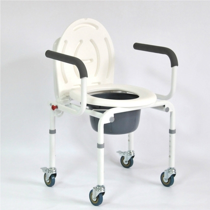 Кресло-туалет Оптим FS813 (на колёсах)