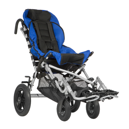Кресло-коляска для детей с ДЦП Ortonica KITTY (36см) UU со столиком и капюшоном, цв.синий