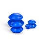 Вакуумные банки Belberg силиконовые 4шт MB-01 (синие)